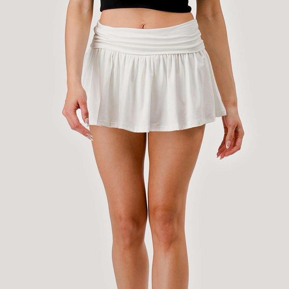 Shosho White Mini Tennis Skirt, Summer Skirt